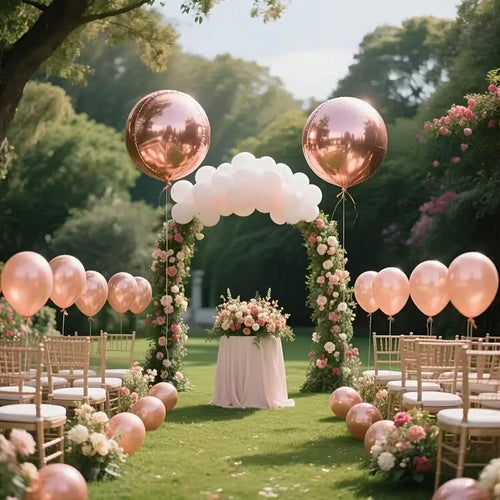 6pcs Giant 50" Rose Gold Helium Balloons