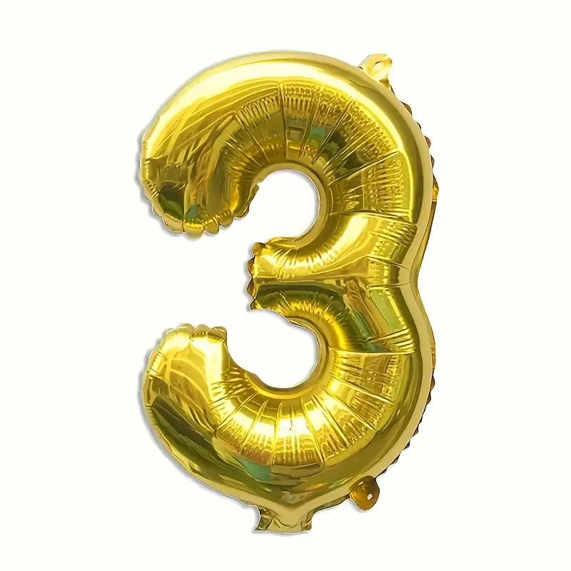 Number 3 Helium Balloon