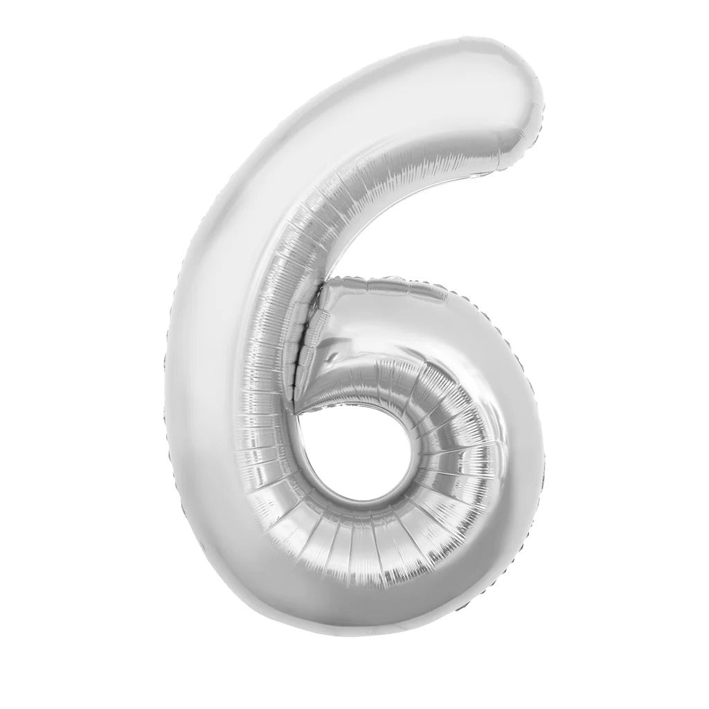 Number 6 Helium Balloon