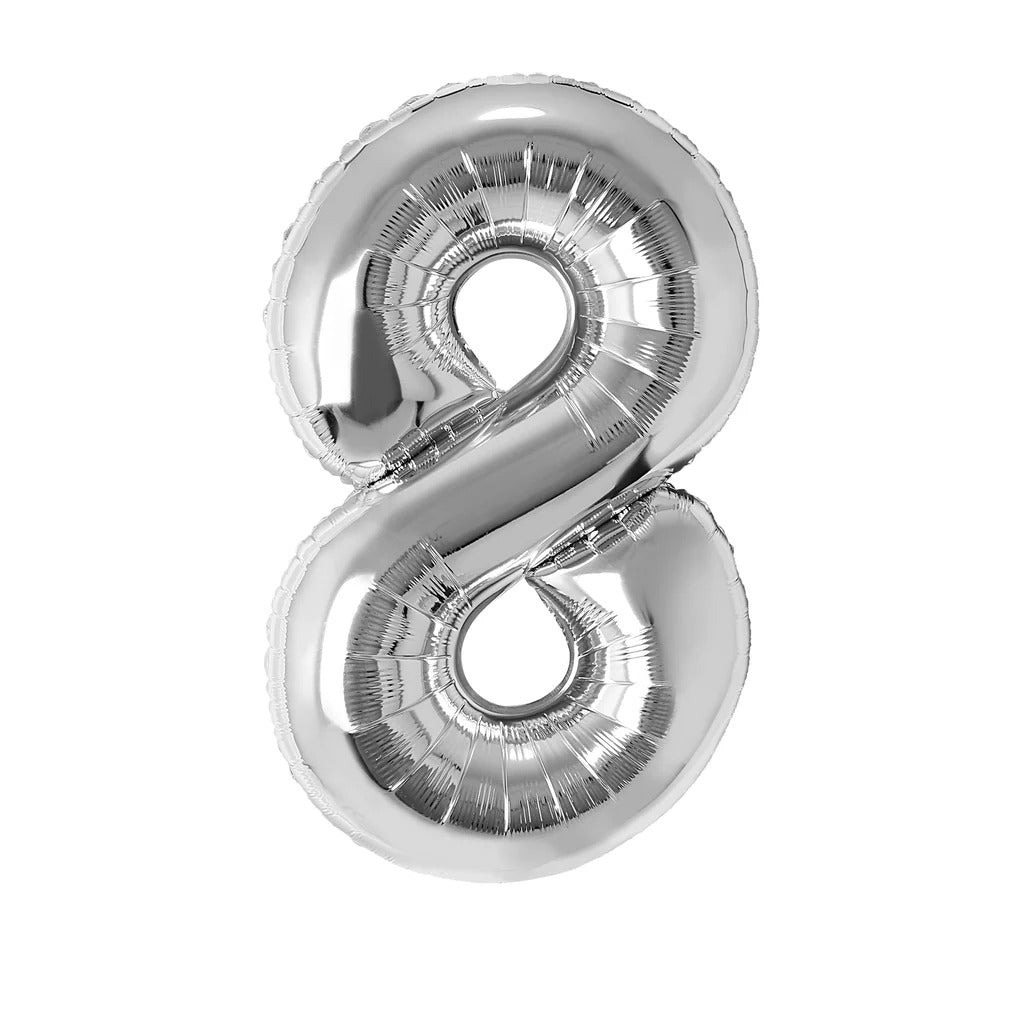 Number 8 Helium Balloon