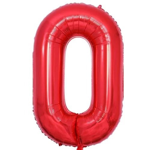 Number 0 Helium Balloon