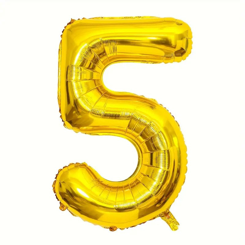 Number 5 Helium Balloon