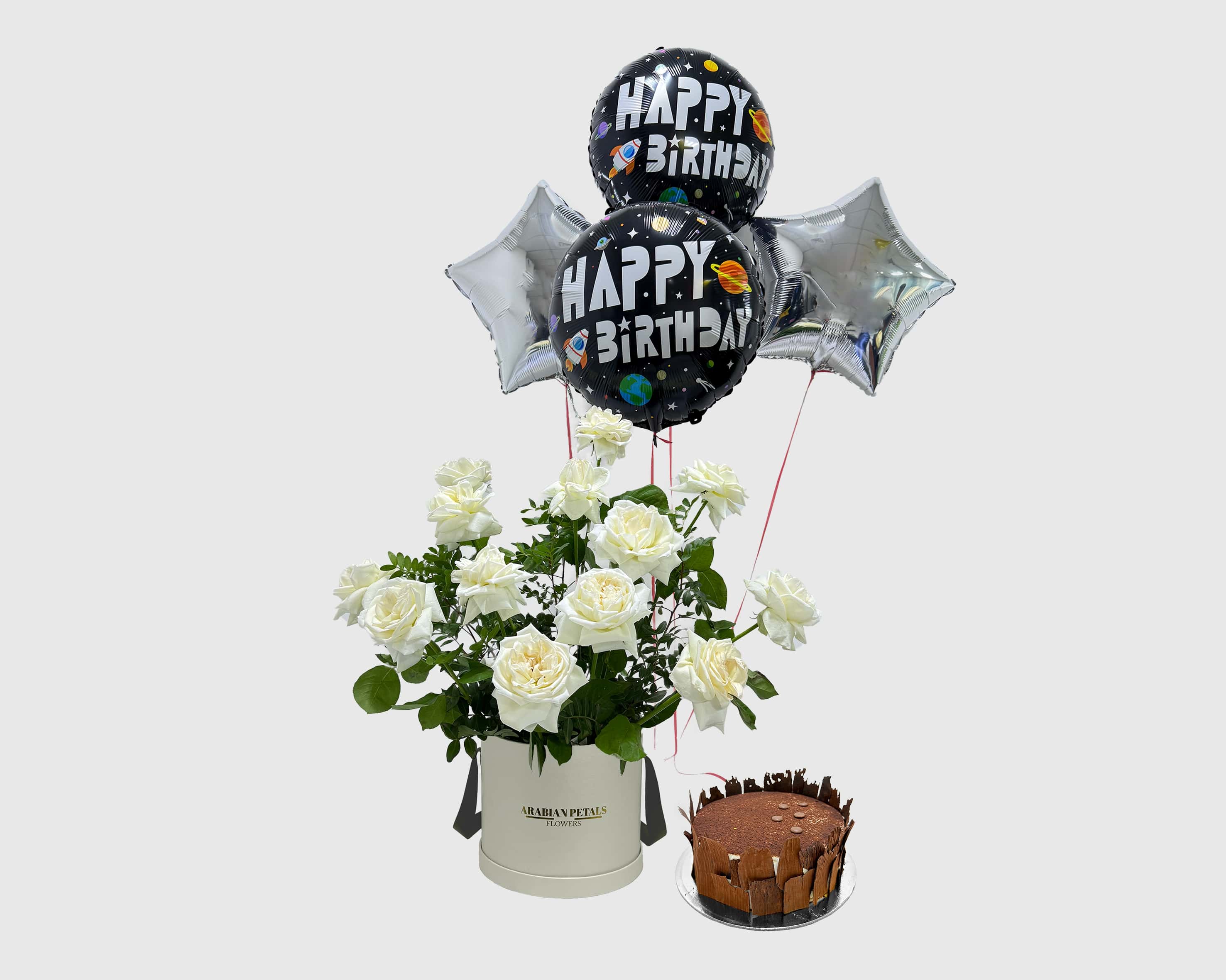 Celestial Treat with Black Balloon