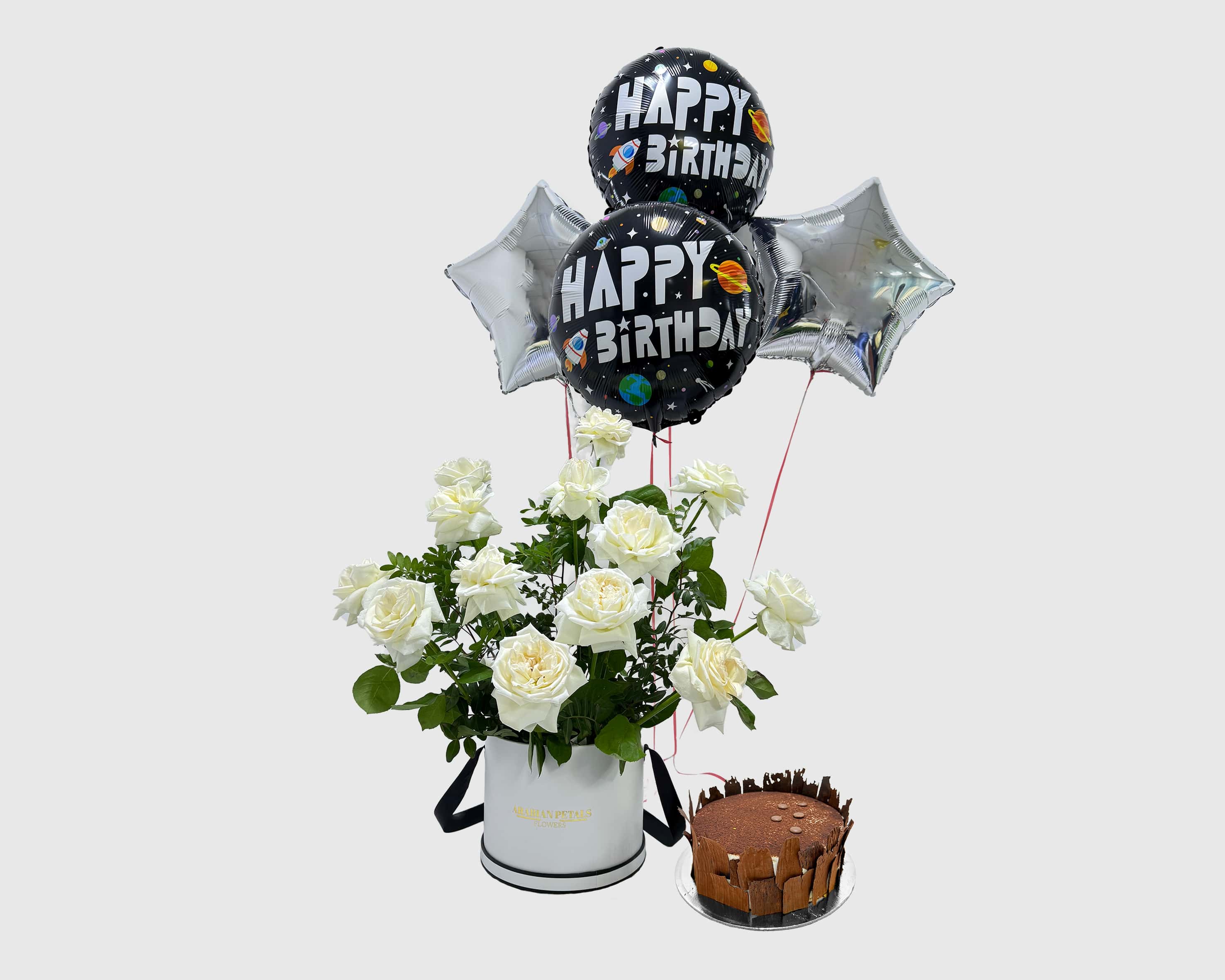 Celestial Treat with Black Balloon