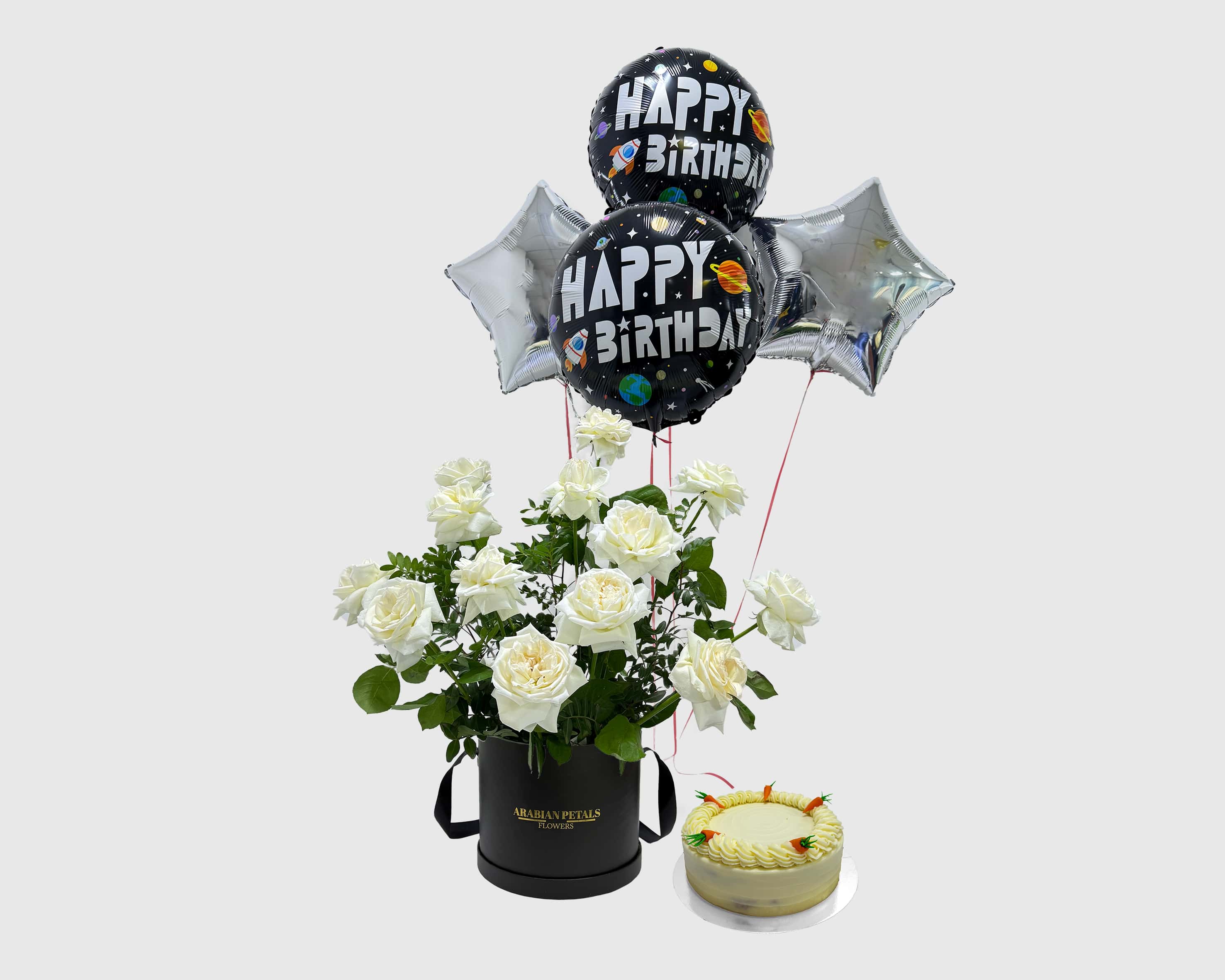 Celestial Treat with Black Balloon