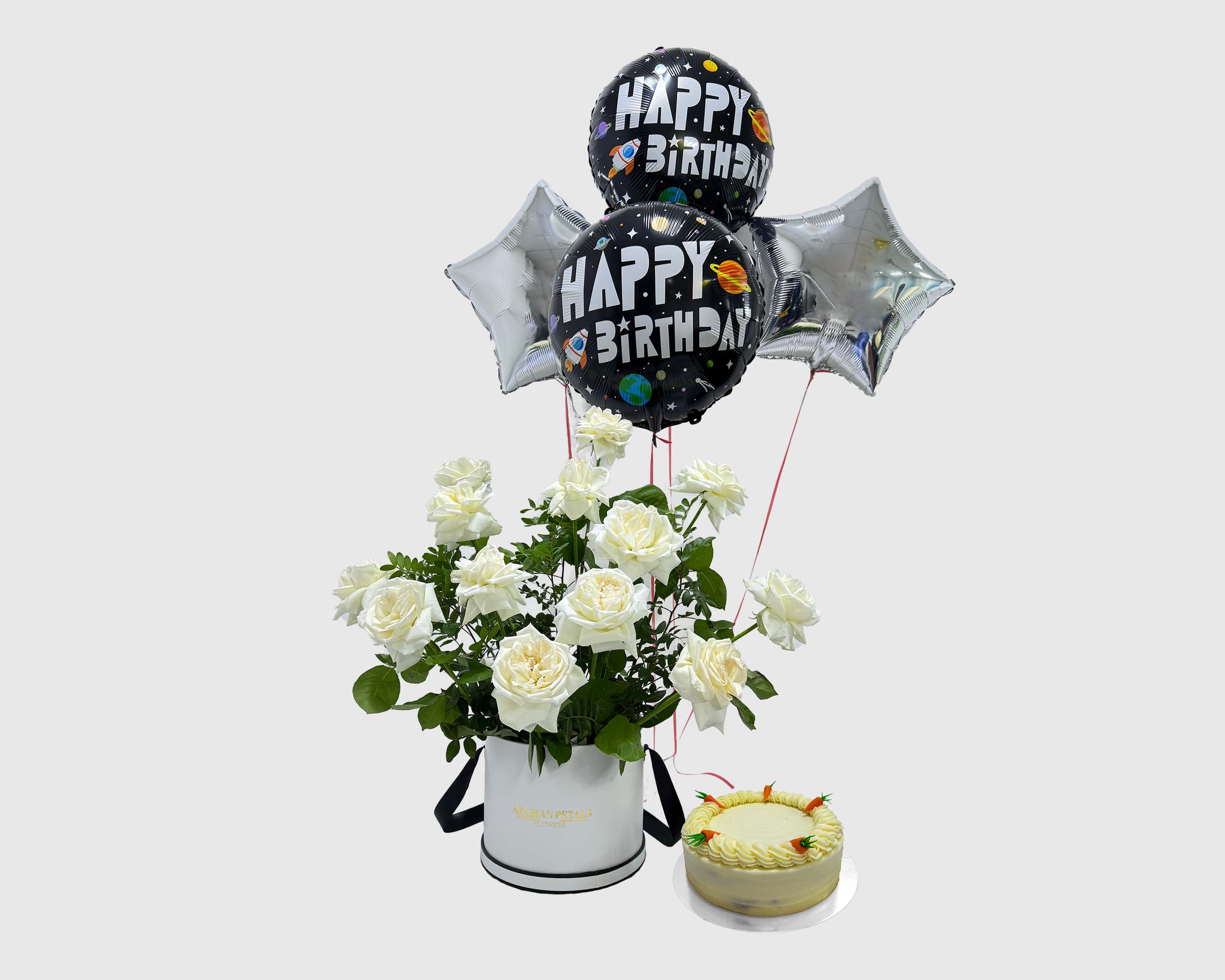 Celestial Treat with Black Balloon