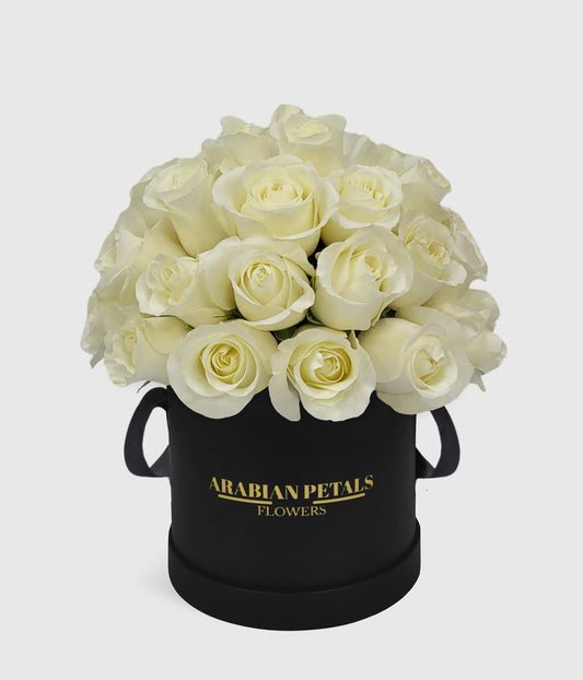Dome White Roses Medum Box
