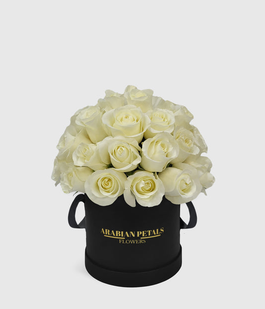 Dome White Roses Small Box