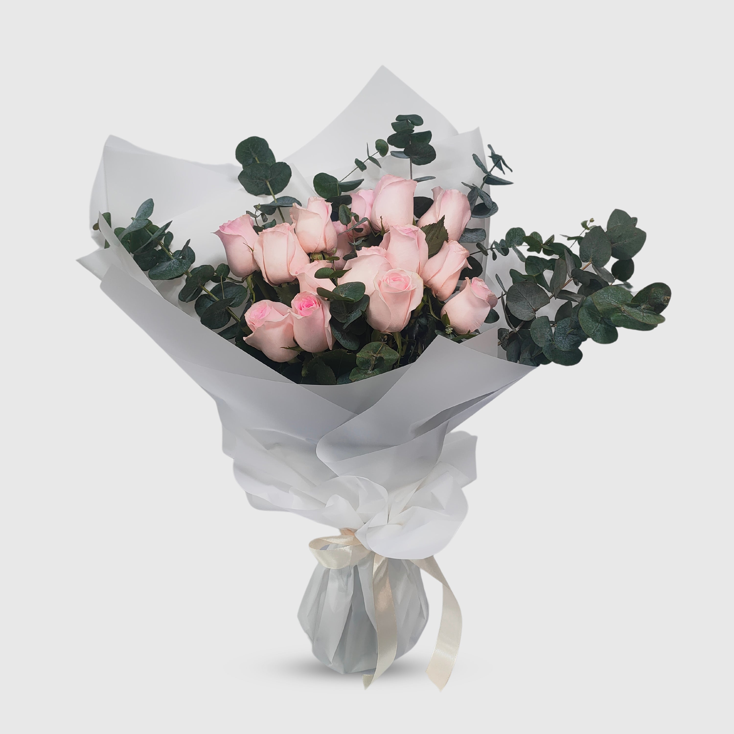 Pink Roses Garden Bunch