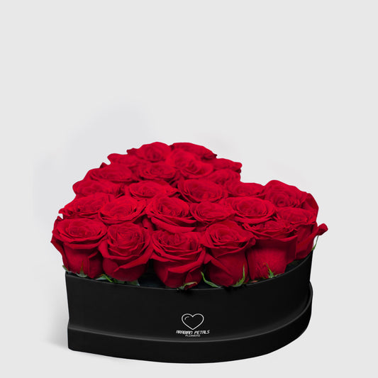 Red Roses Medium Heart Box