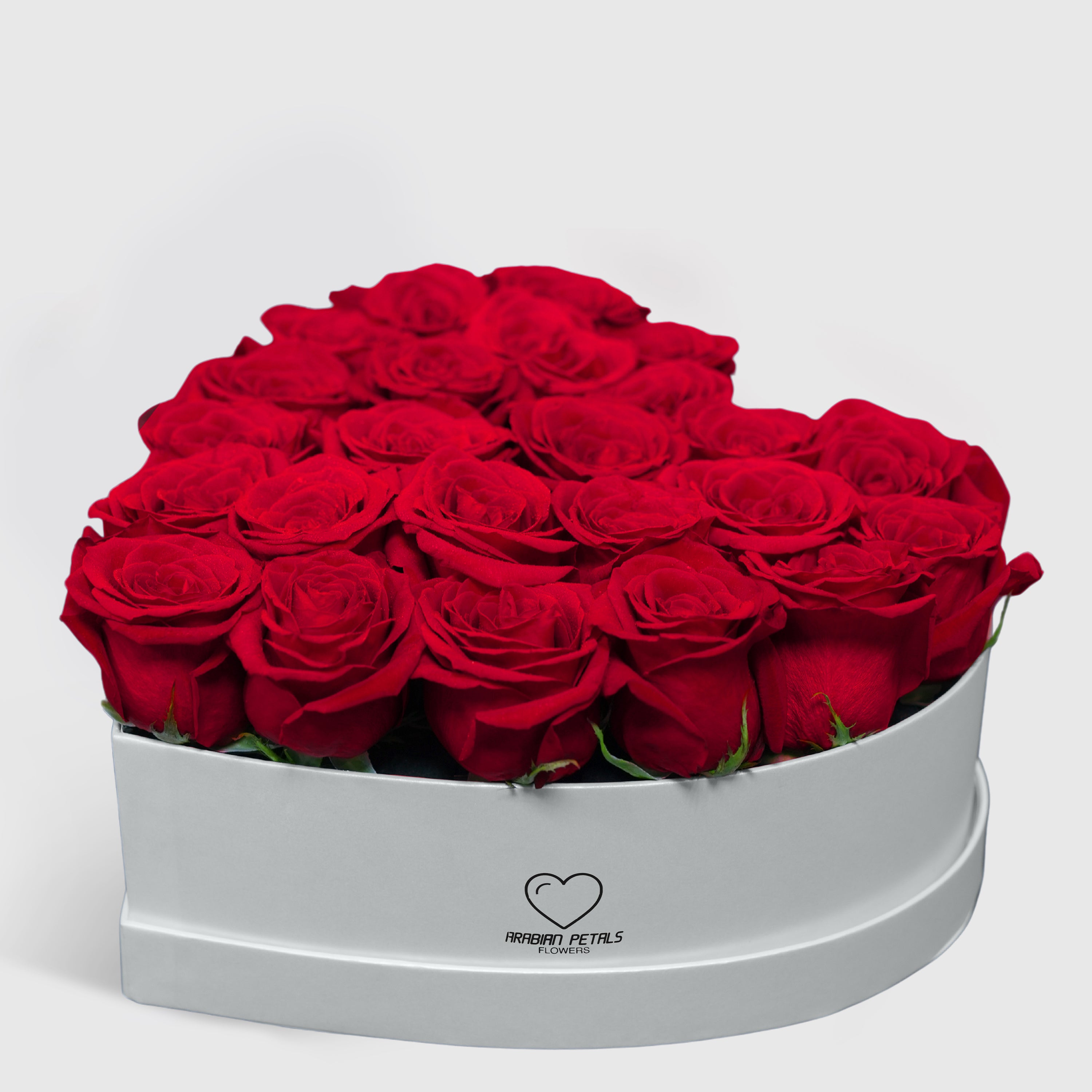 Red Roses Large Heart Box
